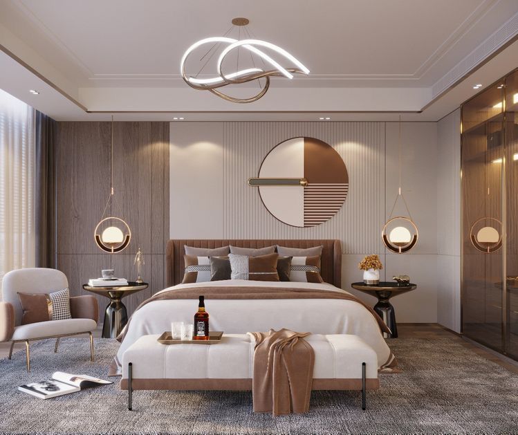 Tổng hợp các mẫu trang trí phòng ngủ đơn giản, đẹp và tiện nghi Tranh treo tường nghệ thuậtD
