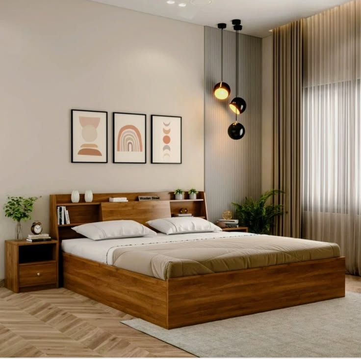 Giường đơn giản và đẹp