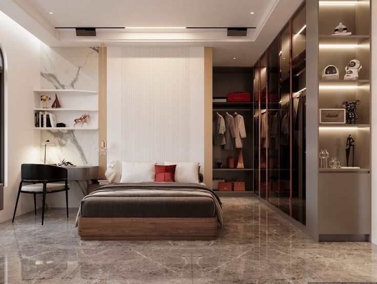 Giường thấp cho phòng ngủ nhỏ 