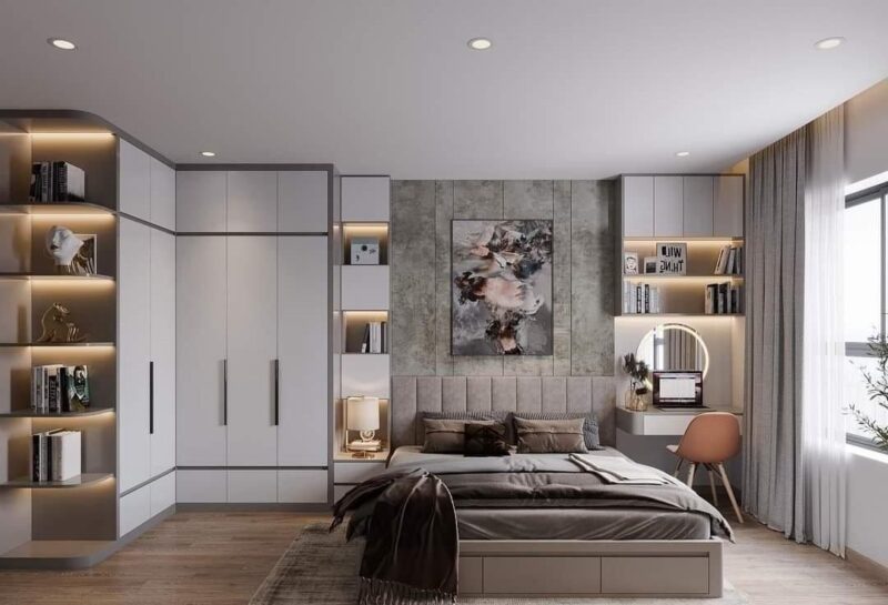Tổng hợp các mẫu kệ trang trí phòng ngủ đẹp, hiện đại dẫn đầu xu hướng Kệ trang trí phòng ngủ