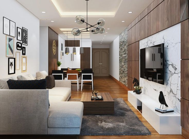 Mẫu căn hộ 1 phòng ngủ đẹp, hiện đại và sang trọng Mẫu căn hộ 1 phòng ngủ 40m²