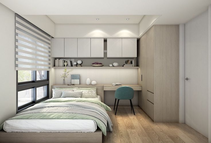 Tổng hợp các mẫu phòng ngủ vợ chồng 10m2 tại Nội thất Hoàng Sơn Mẫu phòng ngủ kết hợp bàn trang điểm