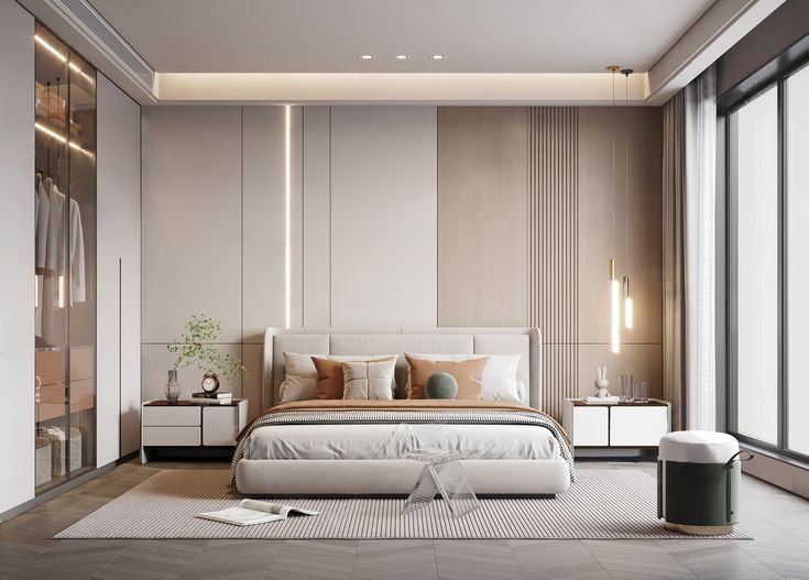 Màu sắc phòng ngủ mùa nắng nóng