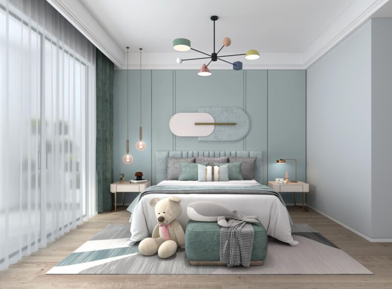 Màu sắc phòng ngủ mùa nắng nóng