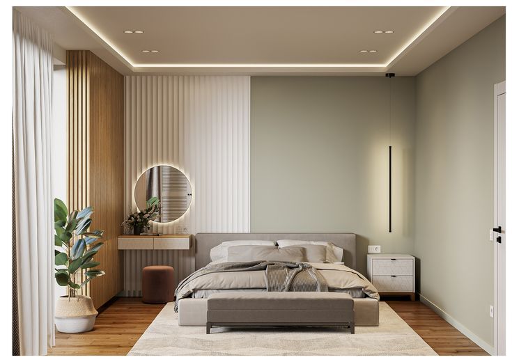 Màu sắc phòng ngủ mùa nắng nóng