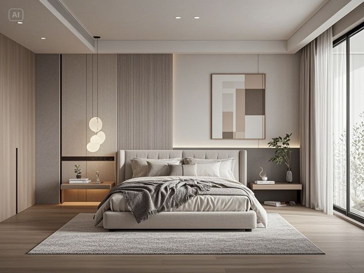 Màu sắc phòng ngủ mùa nắng nóng