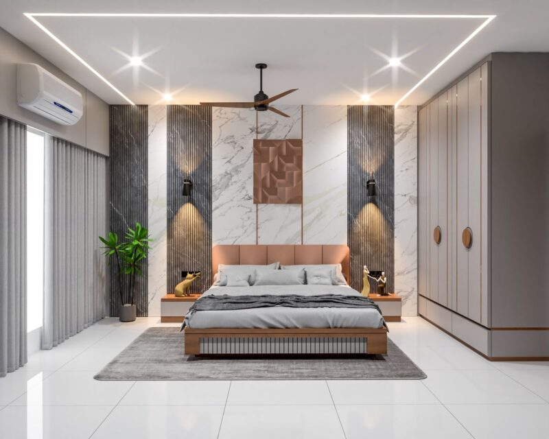 Mẫu trang trí phòng ngủ sang chảnh