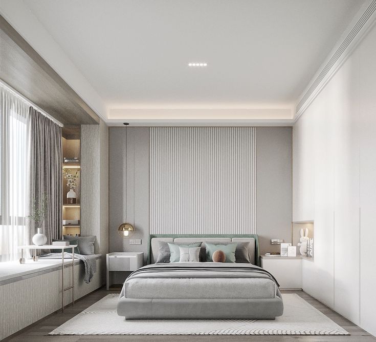 Tổng hợp các mẫu nội thất phòng ngủ màu trắng đẹp, hiện đại Nội thất phòng ngủ màu trắng
