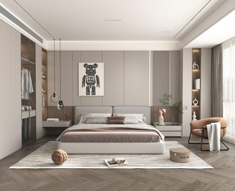 Tổng hợp các mẫu nội thất phòng ngủ nhà phố đẹp, hiện đại Nội thất phòng ngủ nhà phố