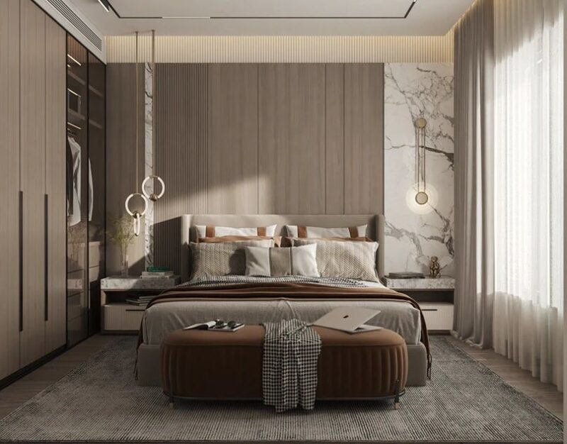 Thiết kế và thi công nội thất phòng ngủ trọn gói đẹp, hiện đại tại TP.HCM Nội thất phòng ngủ trọn gói
