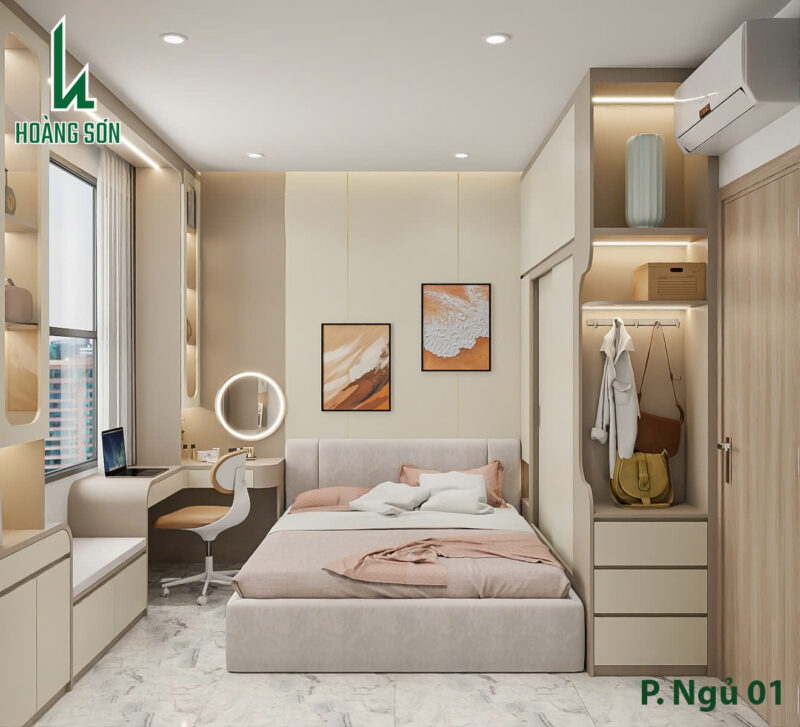 Trang chủ Bàn giao dự án thiết kế phòng ngủ cho nhà chị Thanh quận 12