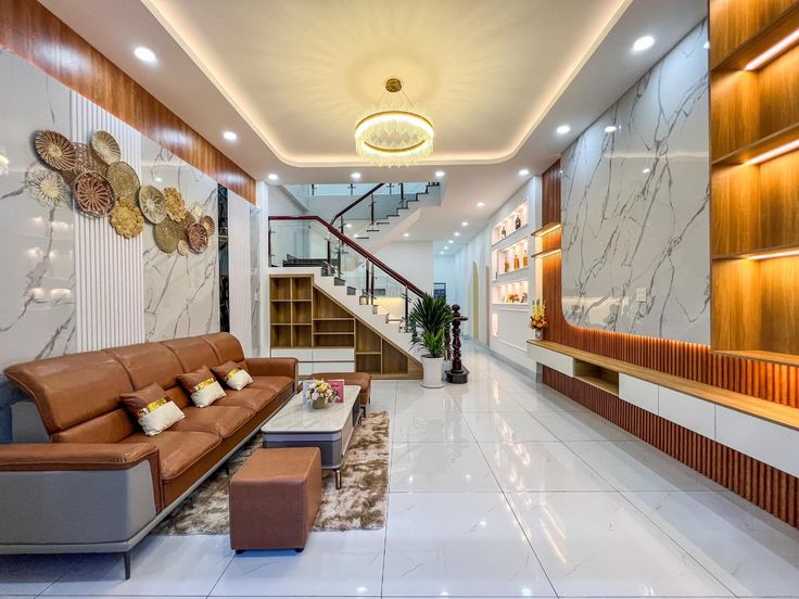 Tổng hợp các mẫu phòng khách nhà phố hiện đại Mẫu phòng khách nhà phố