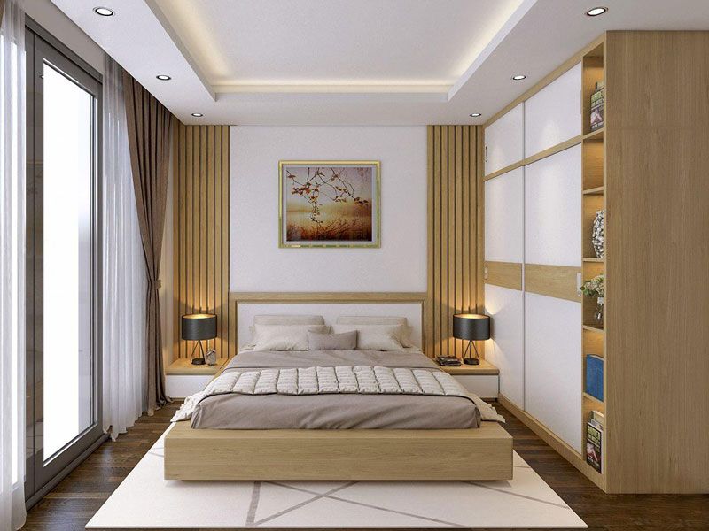 Tổng hợp các mẫu phòng ngủ vợ chồng 10m2 tại Nội thất Hoàng Sơn Phòng ngủ cho vợ chồng 10m2