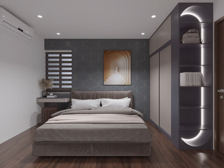 Tổng hợp các mẫu phòng ngủ vợ chồng 10m2 tại Nội thất Hoàng Sơn Phòng ngủ vợ chồng 10m2