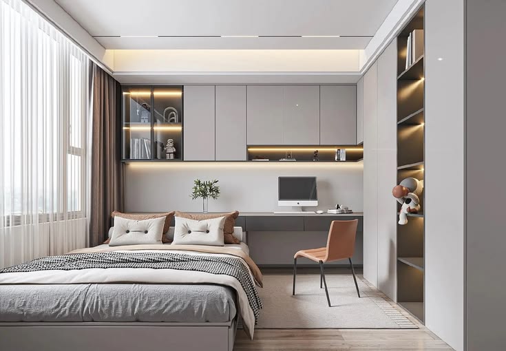 Tổng hợp các mẫu phòng ngủ vợ chồng 10m2 tại Nội thất Hoàng Sơn Phòng ngủ vợ chồng 10m2