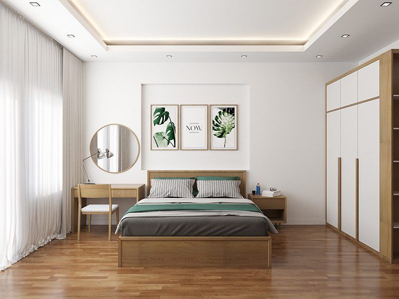 Tổng hợp các mẫu phòng ngủ vợ chồng 10m2 tại Nội thất Hoàng Sơn Phòng ngủ vợ chồng 10m2