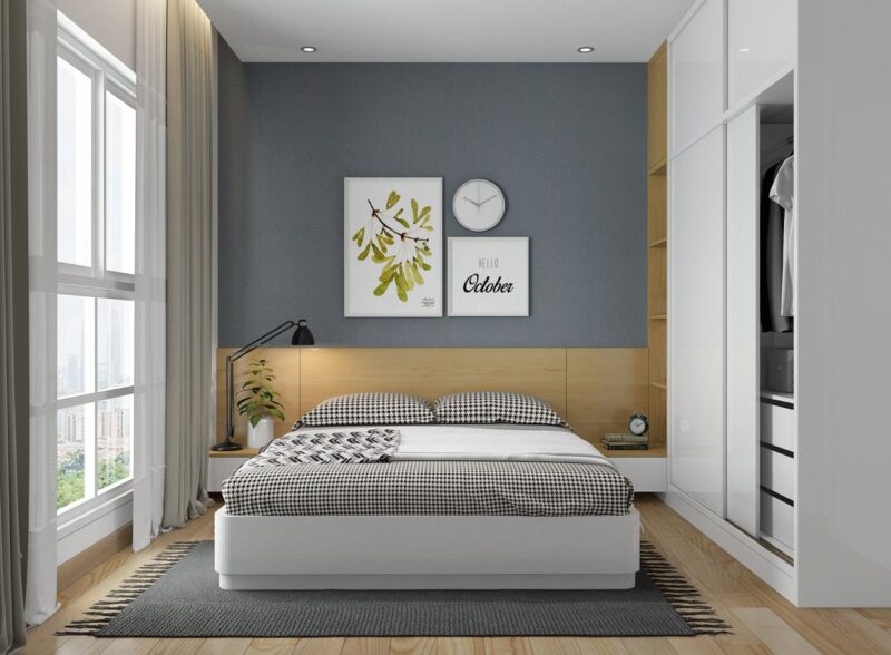 Tổng hợp các mẫu phòng ngủ vợ chồng 10m2 tại Nội thất Hoàng Sơn Phòng ngủ vợ chồng 10m2