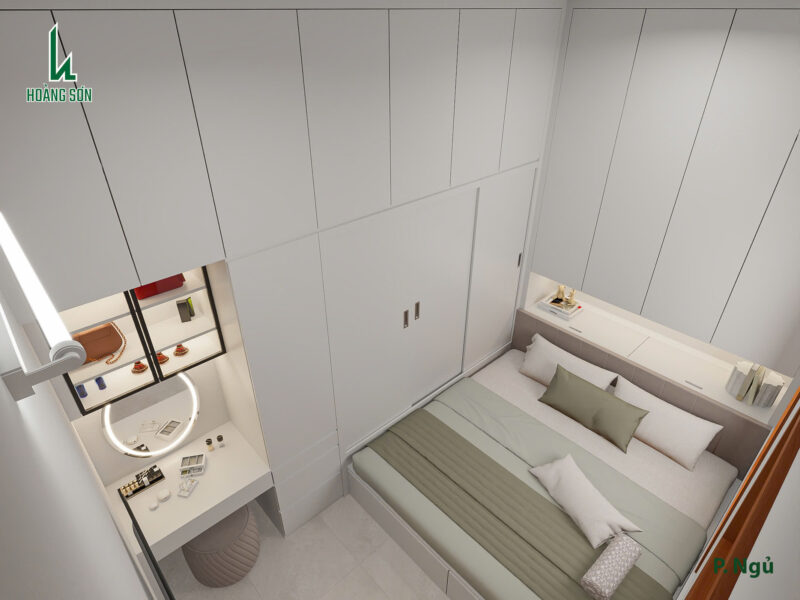 Bàn giao dự án thiết kế phòng ngủ cho nhà chị Quỳnh Anh quận 12, TP.HCM Dự án thiết kế phòng ngủ cho nhà chị Quỳnh Anh quận 12