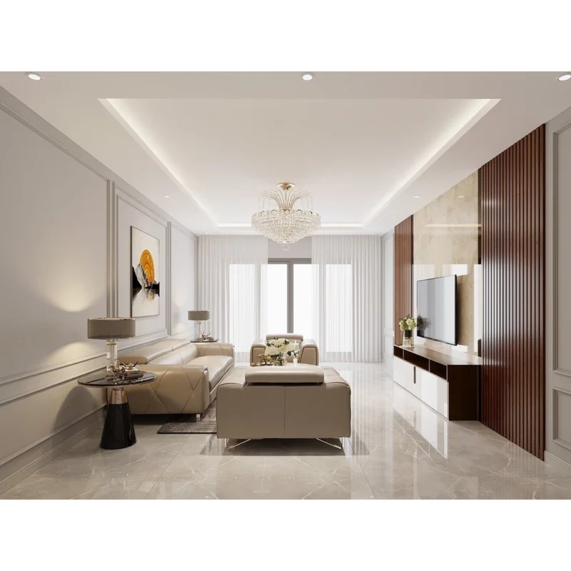 Thiết kế chung cư 2 phòng ngủ sang trọng, hiện đại nhất năm 2026 Thiết kế chung cư 2 phòng ngủ