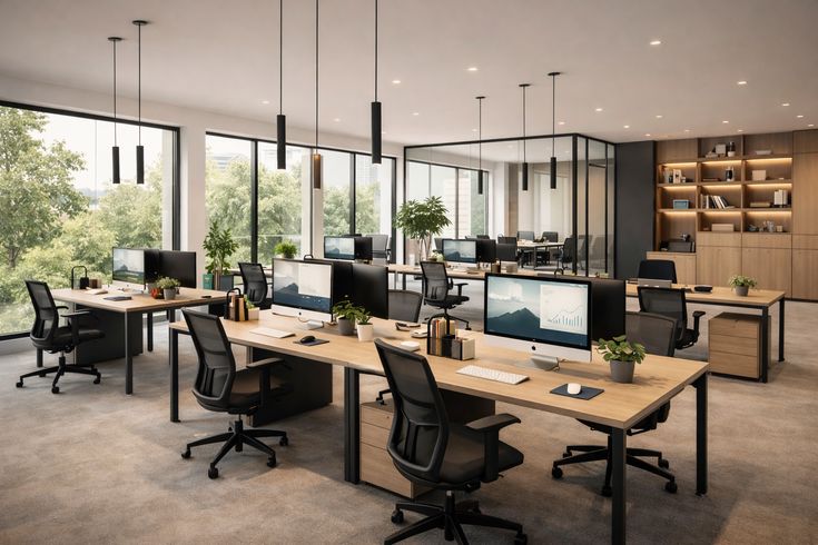 Tổng hợp 30+ mẫu thiết kế nội thất văn phòng đẹp, sang trọng Thiết kế nội thất văn phòng