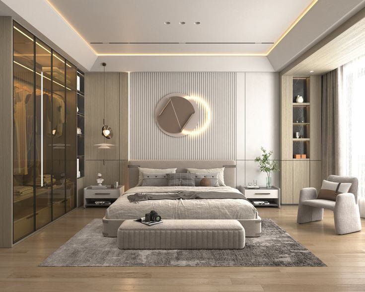 Top 30+ mẫu thiết kế phòng ngủ cho vợ chồng trẻ dẫn đầu xu hướng 2026 Thiết kế phòng ngủ cho vợ chồng trẻ