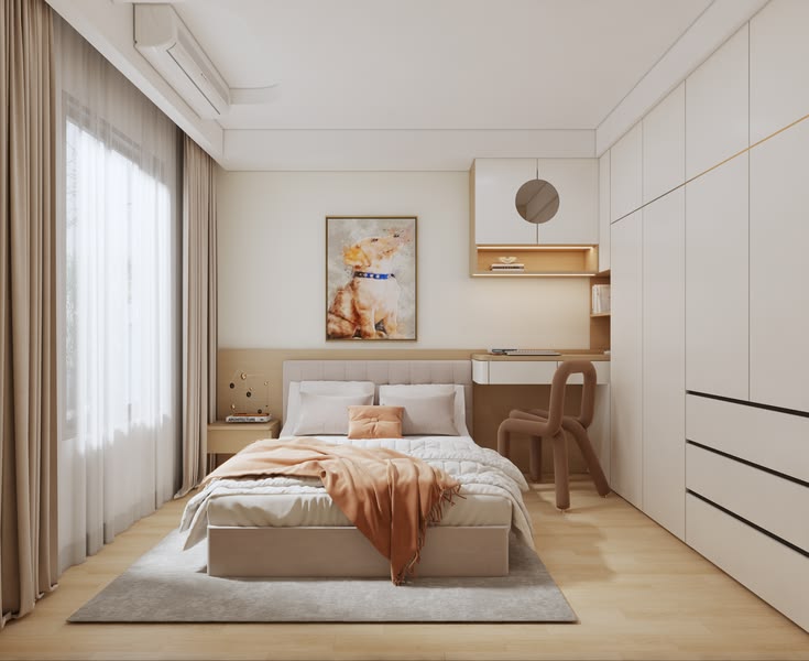 Tổng hợp các mẫu thiết kế phòng ngủ nhỏ, hiện đại tối ưu công năng Thiết kế phòng ngủ nhỏ