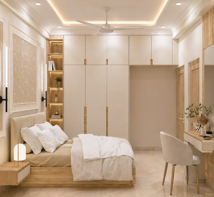Cách trang trí phòng ngủ hẹp trông rộng hơn Trang trí phòng ngủ hẹp
