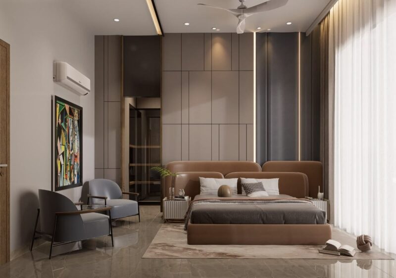 Trang trí phòng ngủ không có giường