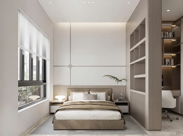 Trang trí phòng ngủ không có giường