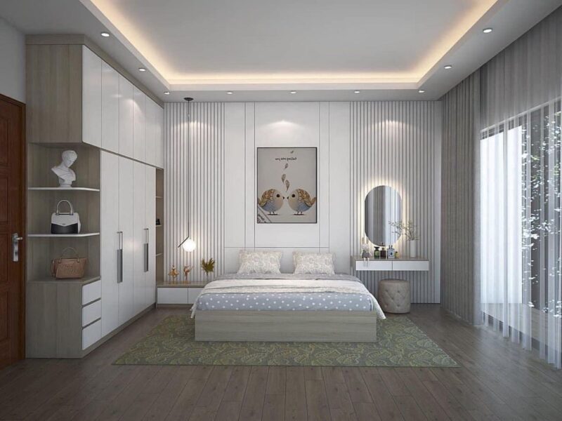 Trang trí phòng ngủ không có giường