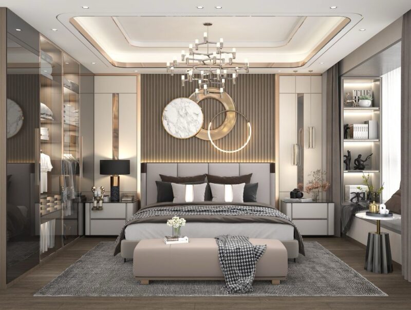 Trang trí phòng ngủ không có giường