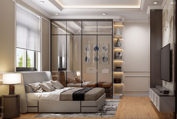 Trang trí phòng ngủ không có giường