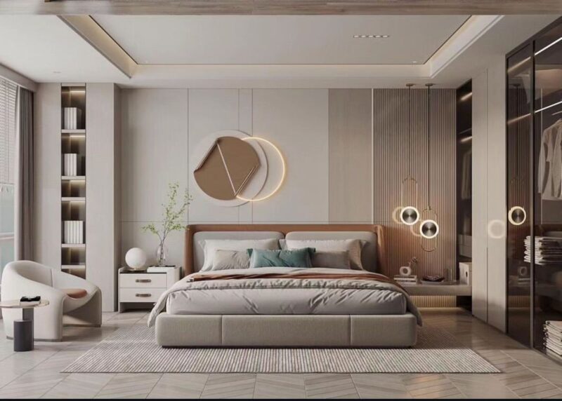 Trang trí phòng ngủ không có giường