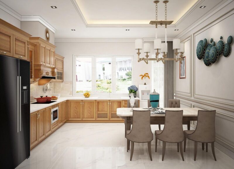 Tổng hợp các mẫu tủ bếp nhà phố đẹp, hiện đại dẫn đầu xu hướng 2026 Tủ bếp nhà phố