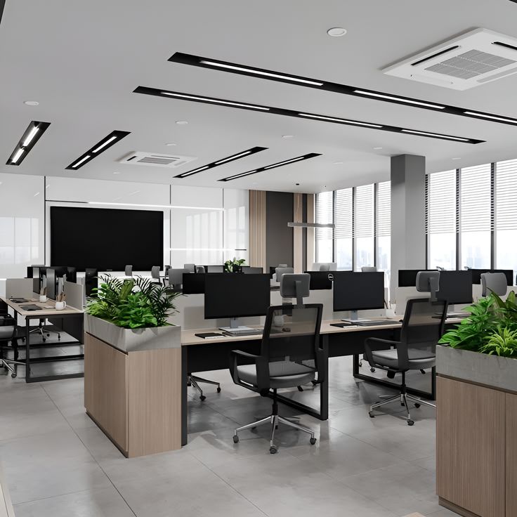 Tổng hợp 30+ mẫu thiết kế nội thất văn phòng đẹp, sang trọng Văn phòng công ty công nghệ
