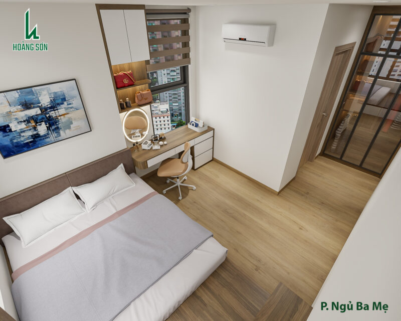 Bàn giao dự án thiết kế nhà nguyên căn cho nhà chị My quận 8, TP.HCM Hạng mục bàn trang điểm cho nhà chị My quận 8