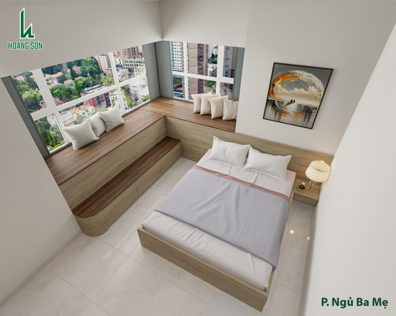 Bàn giao dự án thiết kế nội thất nhà nguyên căn cho nhà chị Thông quận 10, TP.HCM Góc làm việc tiện nghi, hiện đại