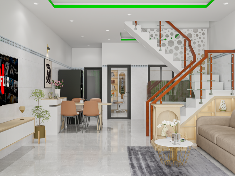 Dự án thiết kế cho nhà cô Lan, quận 8 