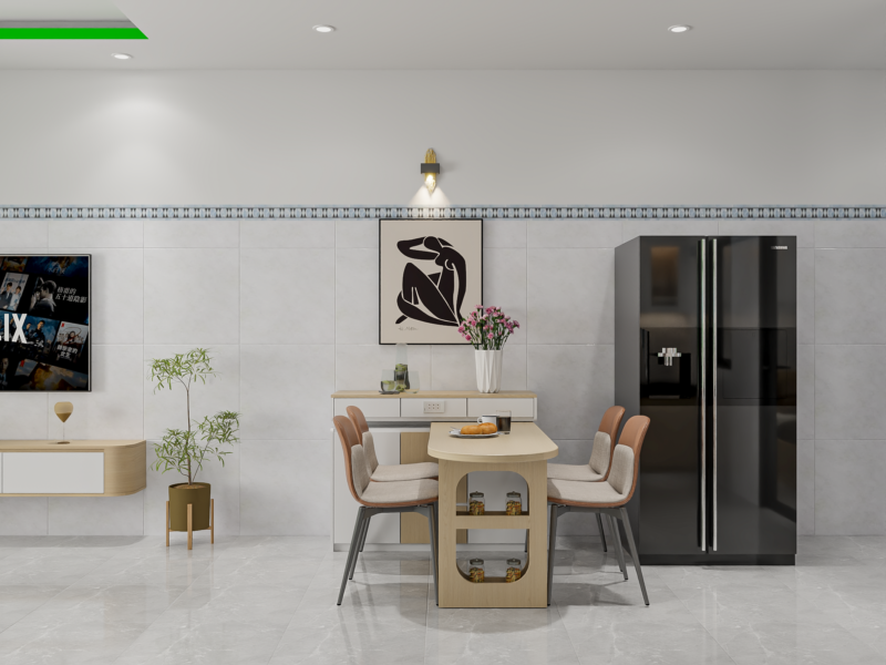 Khu vực bàn ăn tiện nghi, tối ưu công năng