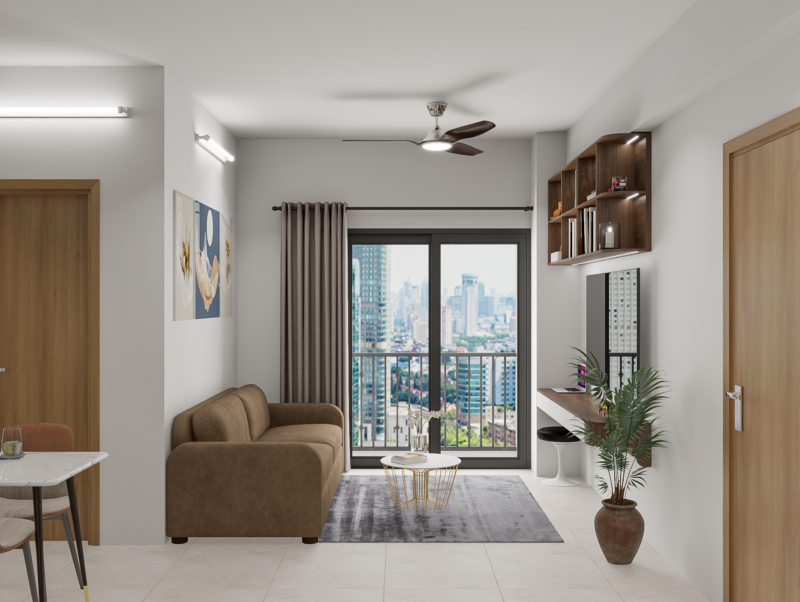 Bàn giao dự án thiết kế phòng khách liền bếp cho nhà anh Tú Bình Tân- TP.HCM