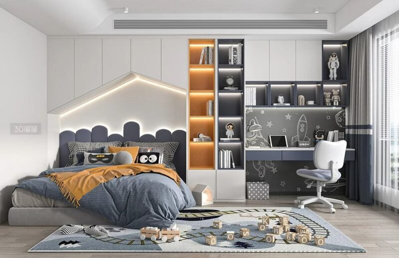 Tổng hợp các mẫu bàn học phòng ngủ cho bé đẹp, dễ thương Bàn học phòng ngủ cho bé