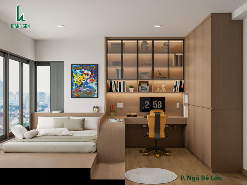 Dự án thiết kế phòng ngủ cho bé trai nhà anh Ngân
