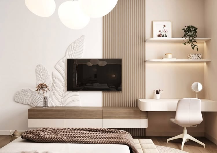 Bố trí nội thất phòng ngủ 16m2