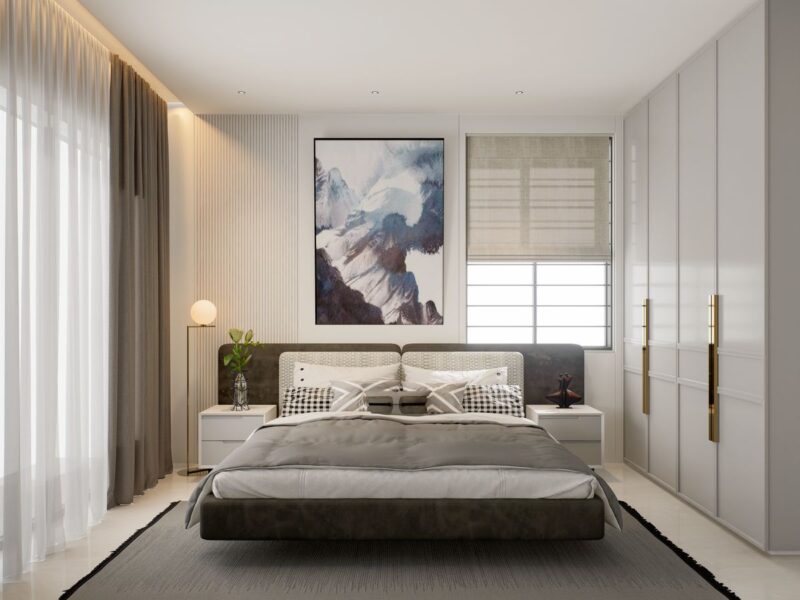 Bố trí nội thất phòng ngủ 16m2