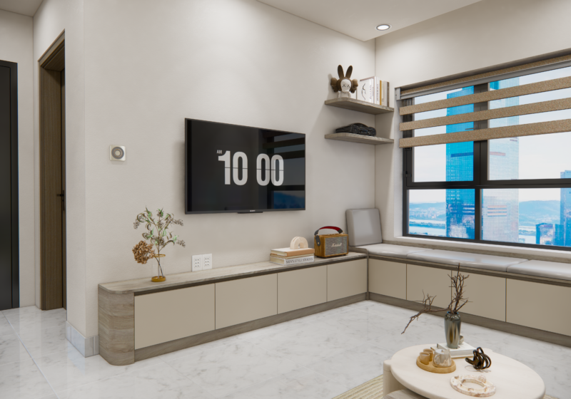 Khu vực trang trí nhỏ gọn, có điểm nhấn 
