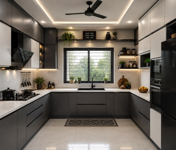 Phòng bếp phong cách tối giản
