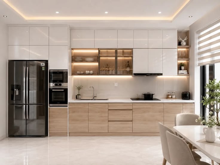 Phòng bếp phong cách tối giản