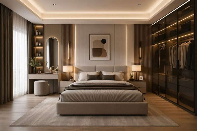 Tổng hợp 50+ mẫu thiết kế nội thất phòng ngủ 20m2 hiện đại năm 2026 Thiết kế nội thất phòng ngủ 20m2