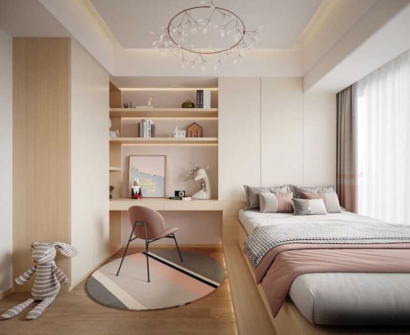 Thiết kế phòng ngủ 17m2 