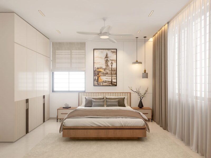 Thiết kế phòng ngủ 17m2 